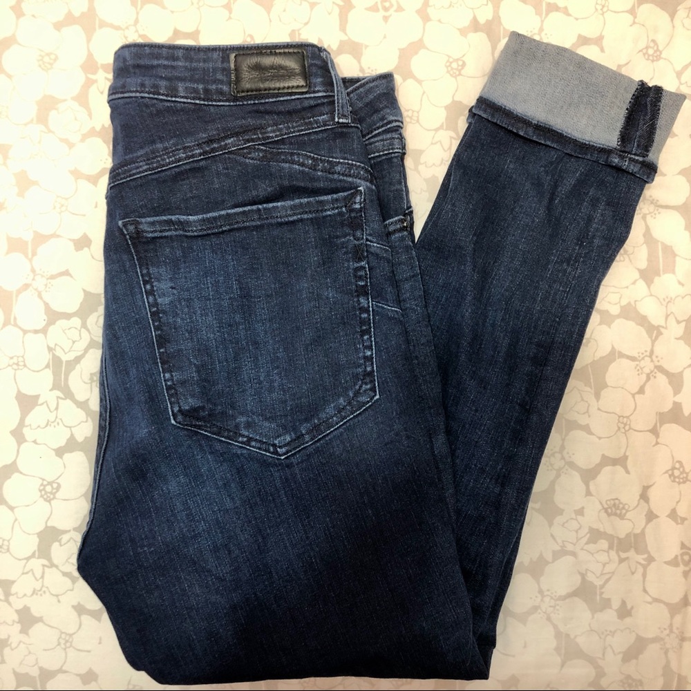 Dark wash Express ankle leggings